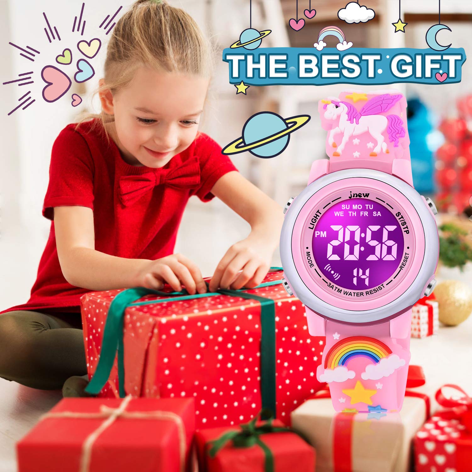 VAPCUFF 3D Cartoon Waterproof Watches for Girls with Alarm - Best Toys - View 6