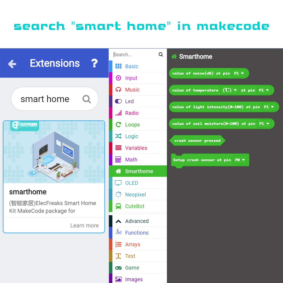 ELECFREAKS microbit Smart Home Kit Micro bit Sensor Starter - EF ELECFREAKS Official Imagery - 6