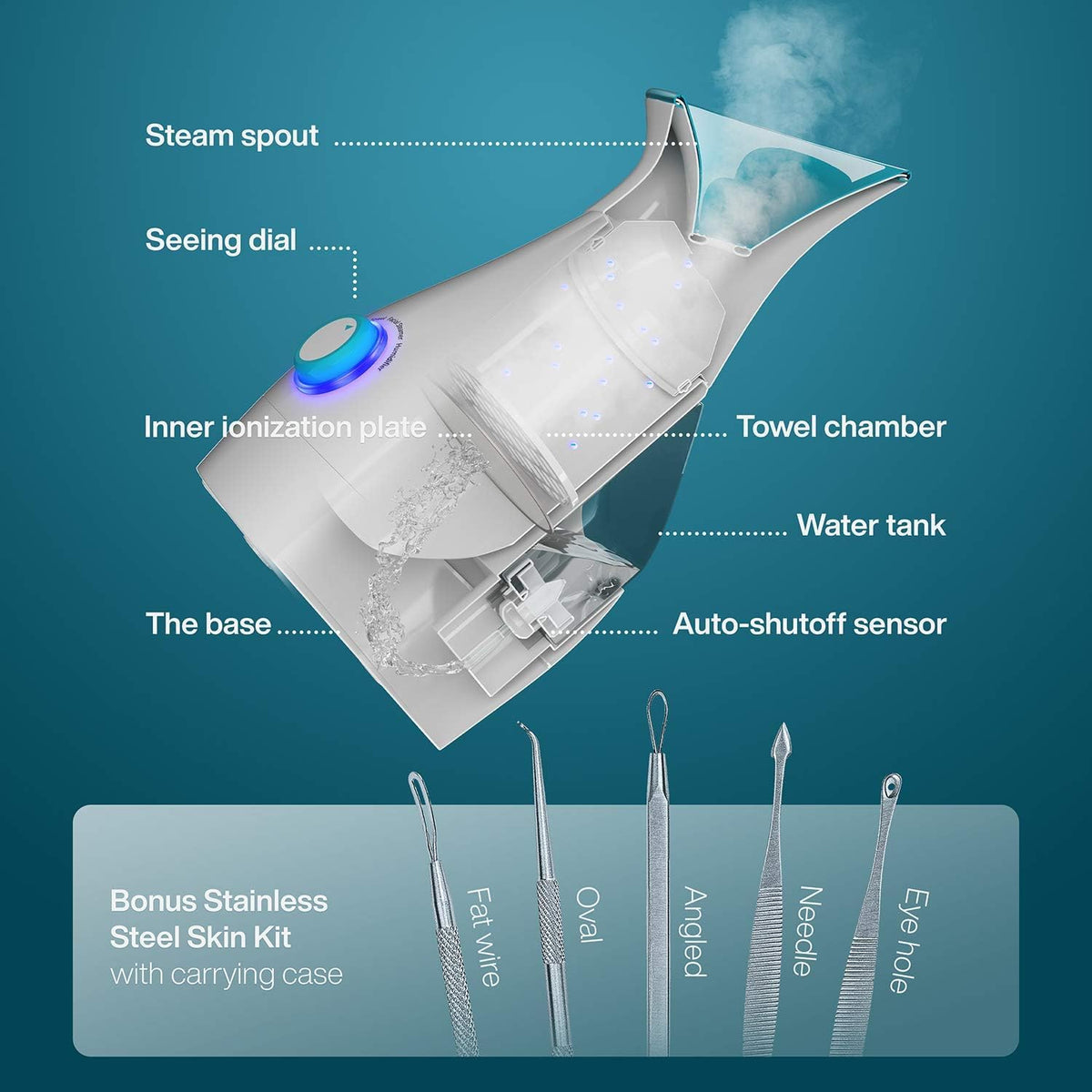 Pure Daily Care NanoSteamer Large 3 in 1 Nano Ionic Facial - Pure Daily Care Official Imagery - 3