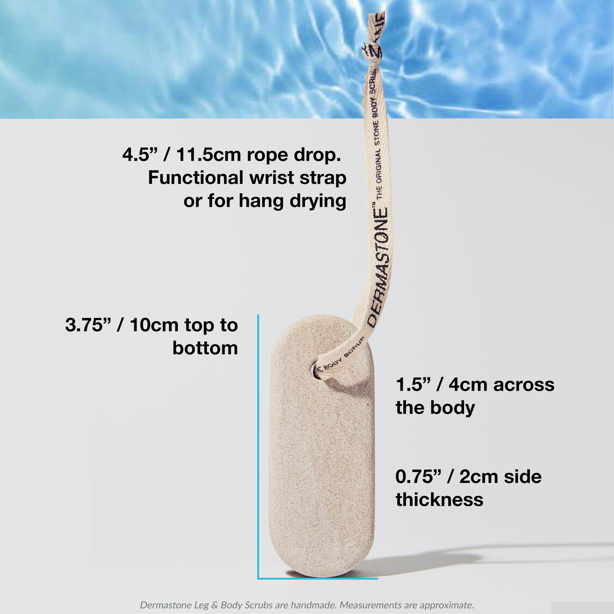Dermastone LEG & BODY SCRUB - Deep Exfoliating Stone Body Scrubber f - Dermastone Official Product View 10