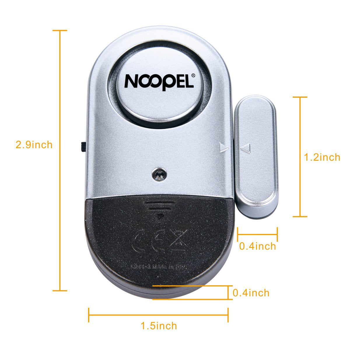 Noopel 120dB Door & Window Alarm for Kids Safety – 4 Pack
