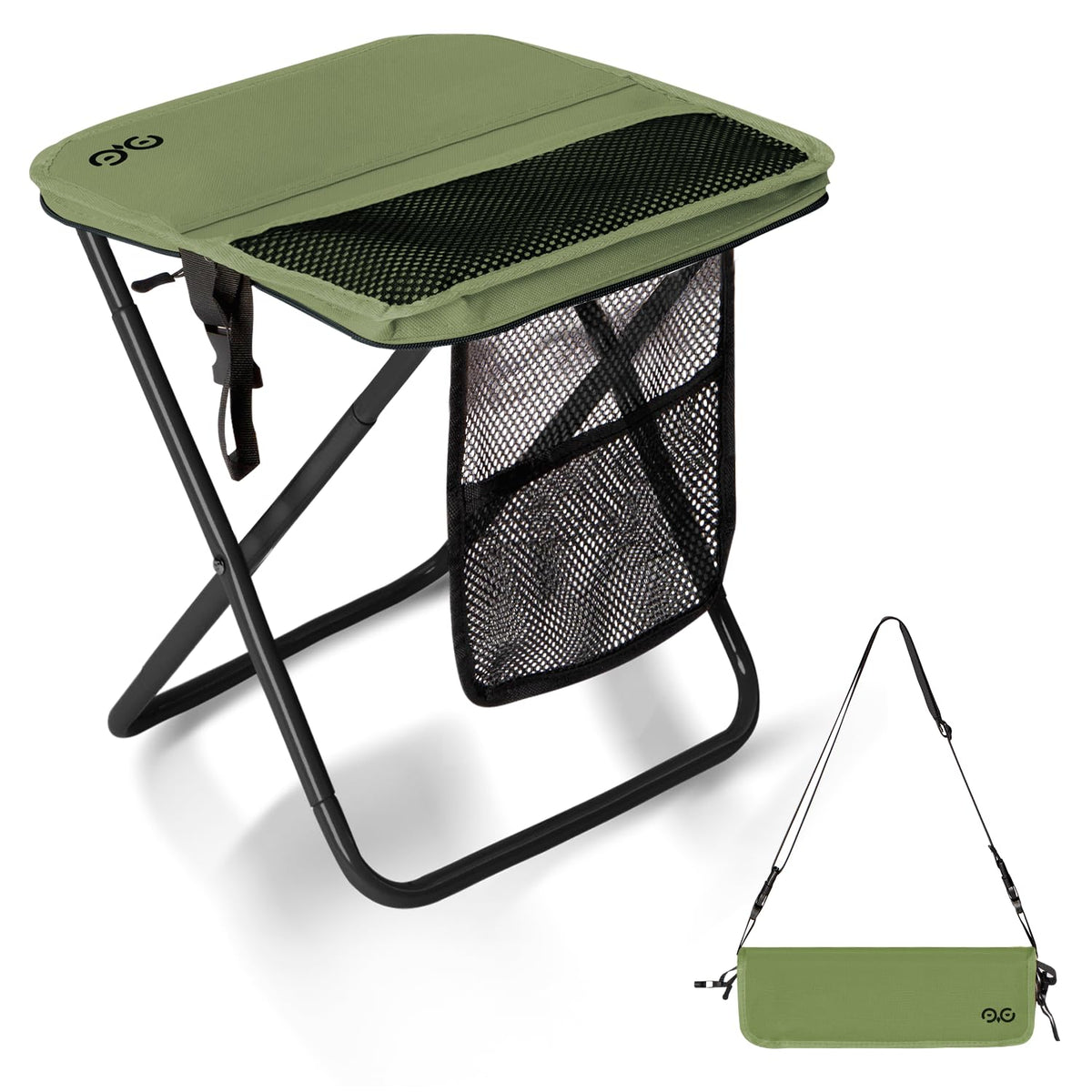 CAMDOOR Portable Collapsible Stool 16 Inch Folding Stool - CAMDOOR Official Imagery - 1