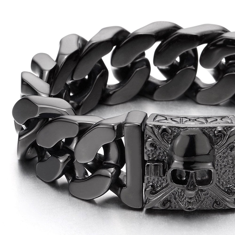 COOLSTEELANDBEYOND Mens Large Vintage Brushed Finishing - COOLSTEELANDBEYOND Official Imagery - 4