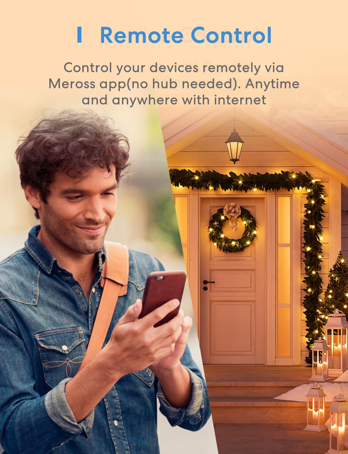 meross Outdoor Smart Plug Work with HomeKit Alexa Google and - meross Official Imagery - 4