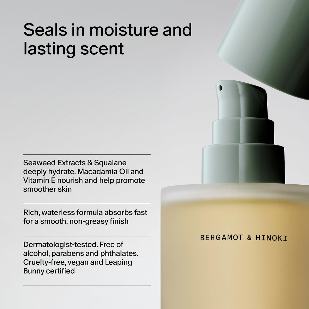 Salt Stone Hydrating Body Oil for Women Men Bergamot Hinoki - Salt & Stone Official Imagery - 5