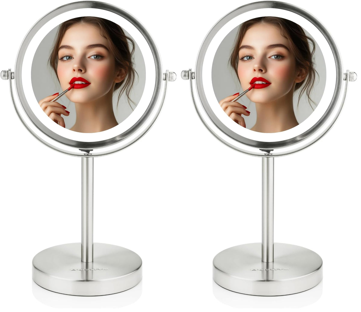 OVENTE Lighted Vanity Mirror 6 Inch Table Top 1X 7X - OVENTE Official Imagery - 1
