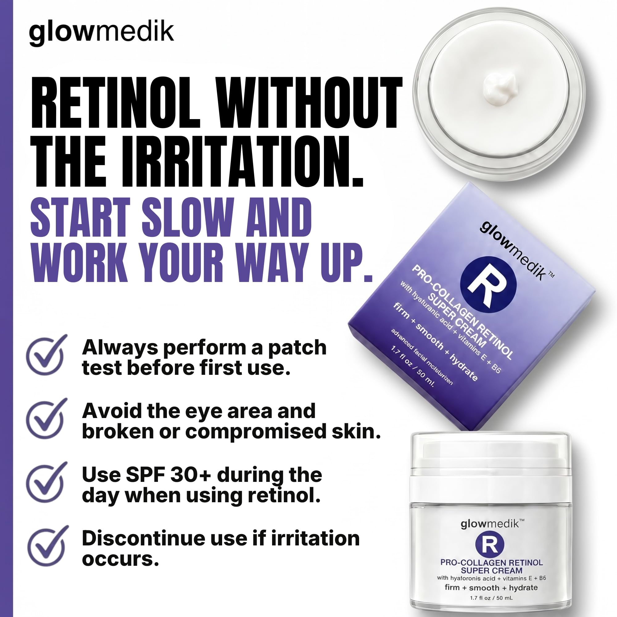 Retinol Night Cream for Wrinkles - Glowmedik Official Imagery - 6