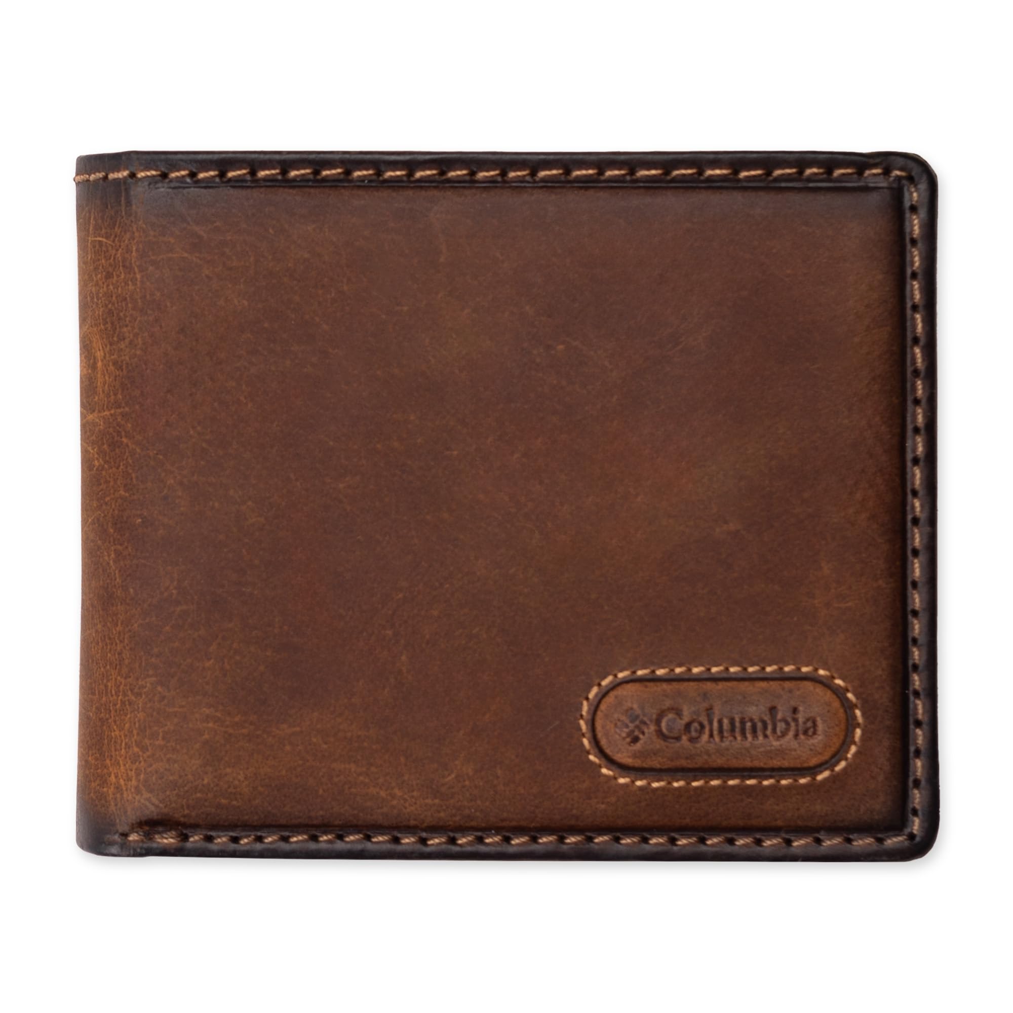 Columbia Men's RFID Slim Bifold Wallet – Tan Burnished