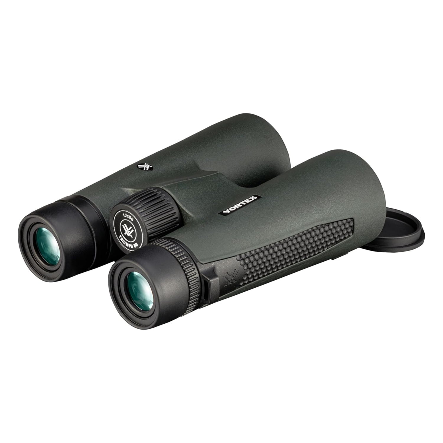 Elefair Vortex Triumph HD 12x50 binoculars with shock-resistant body and tripod mount, showing the high-quality optical lenses