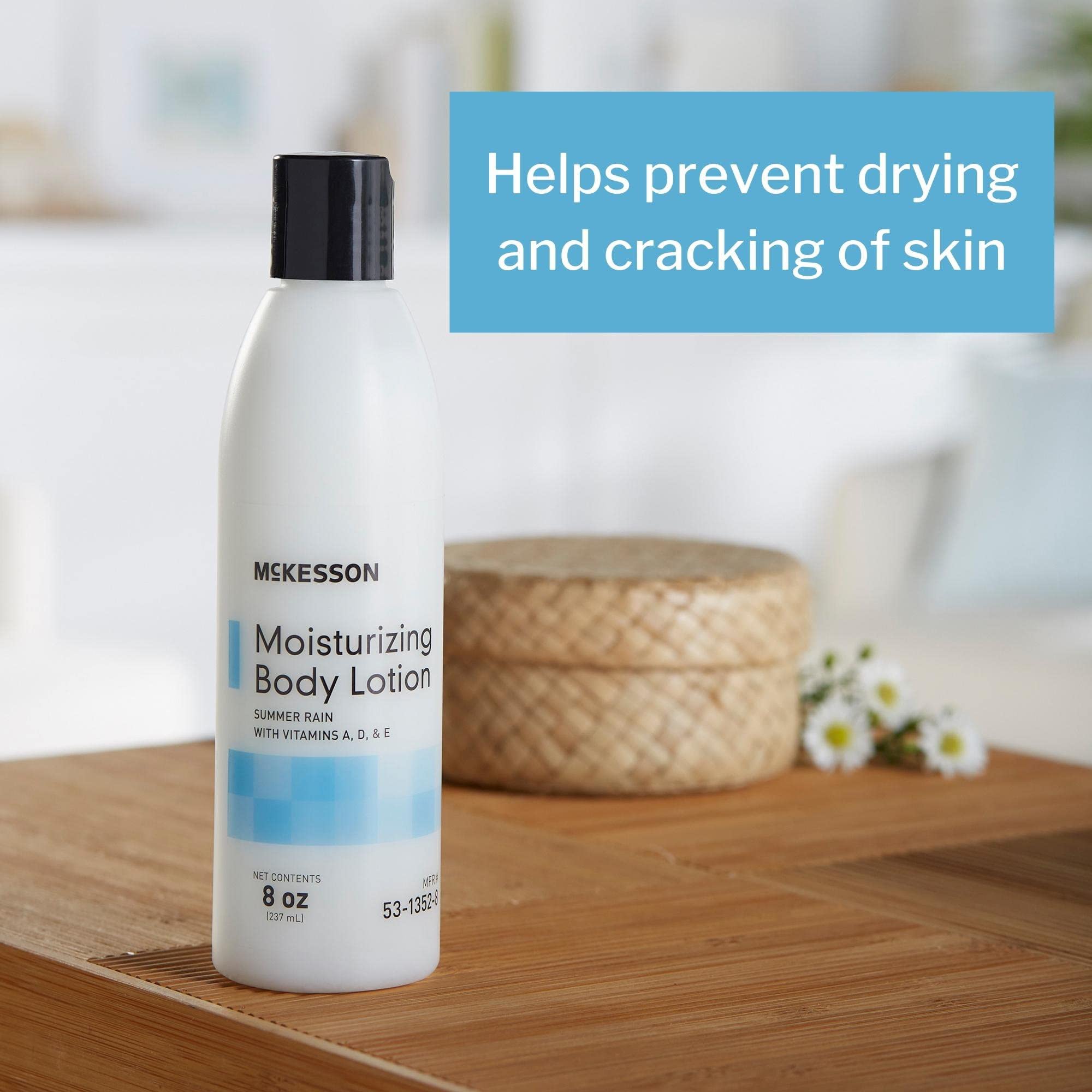 McKesson Moisturizing Body Lotion with Vitamins A, D, E, Summer Rain Scent, 8 oz, 1 Count - McKesson Official Product View 3
