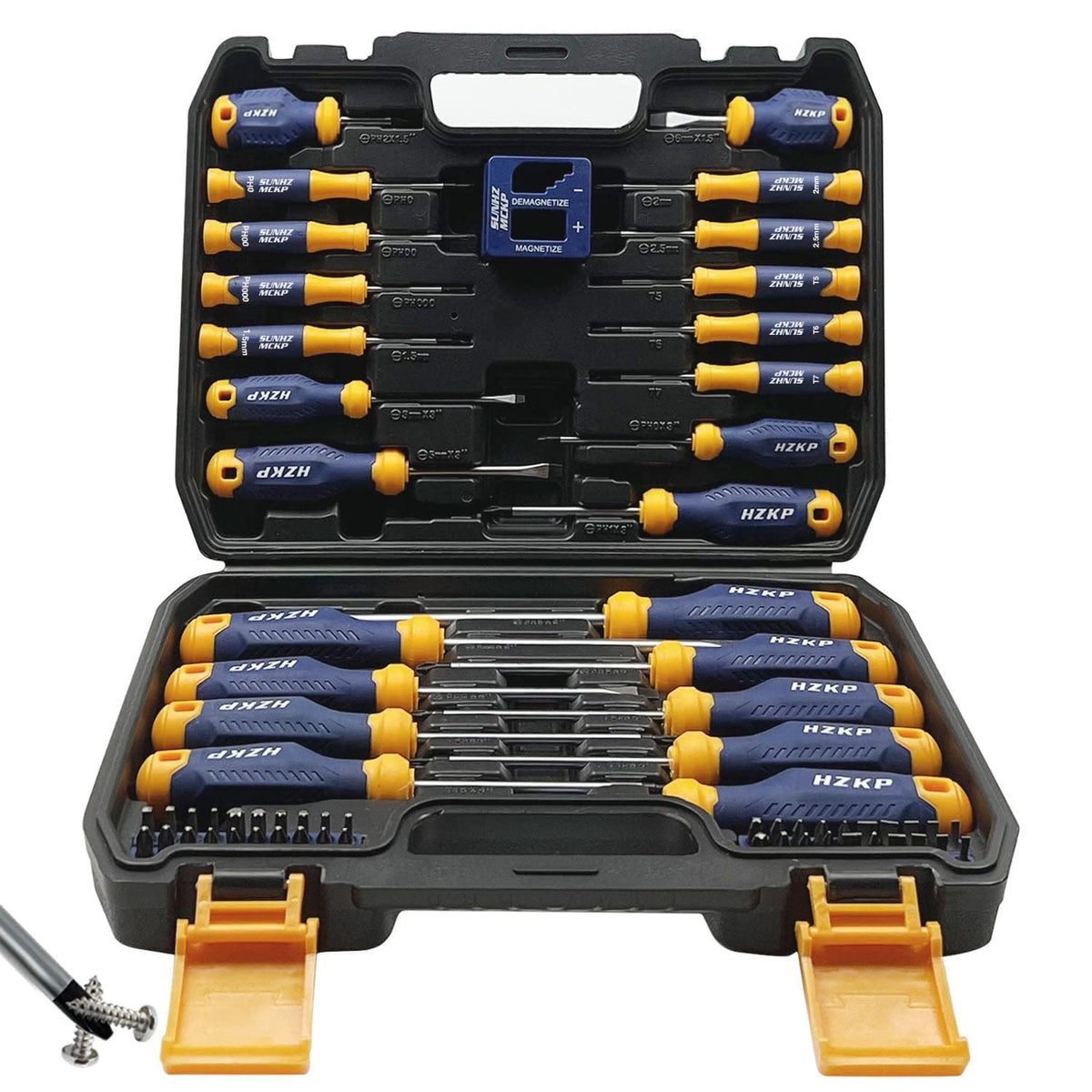 SUNHZMCKP Magnetic Screwdriver Set 66 Piece S2 Alloy Tool - SUNHZ MCKP Official Imagery - 1