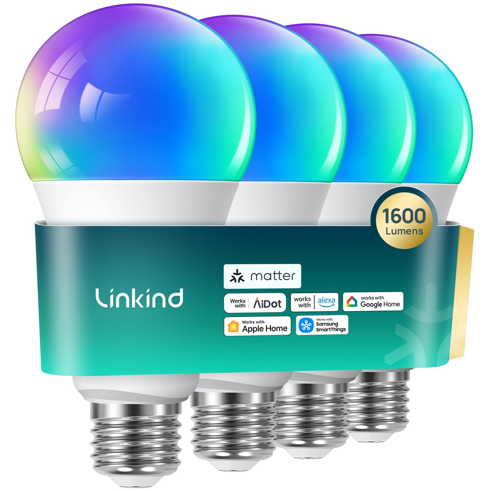 Linkind Matter Smart Light Bulbs, Work with Apple Home, Alexa, Si - Linkind Official Product View 10