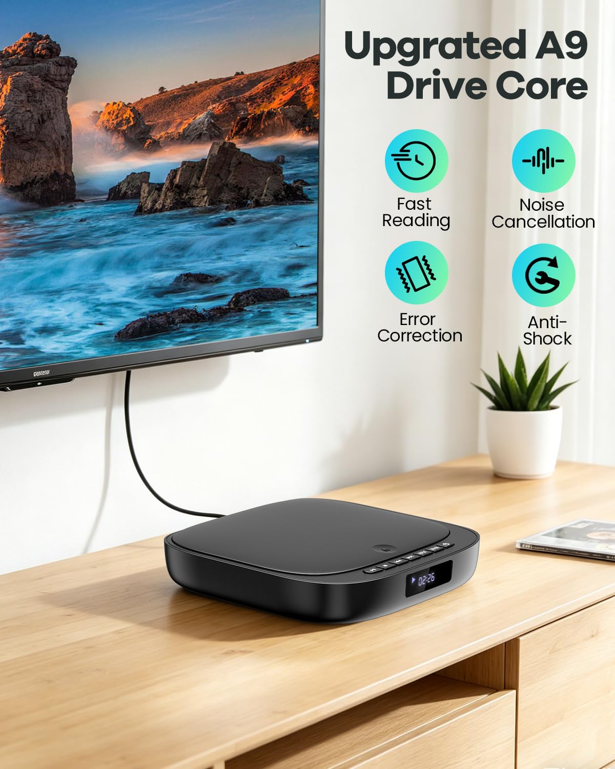 Mini DVD Players for TV that Plays All Regions and Formats - FELEMAN Official Imagery - 7