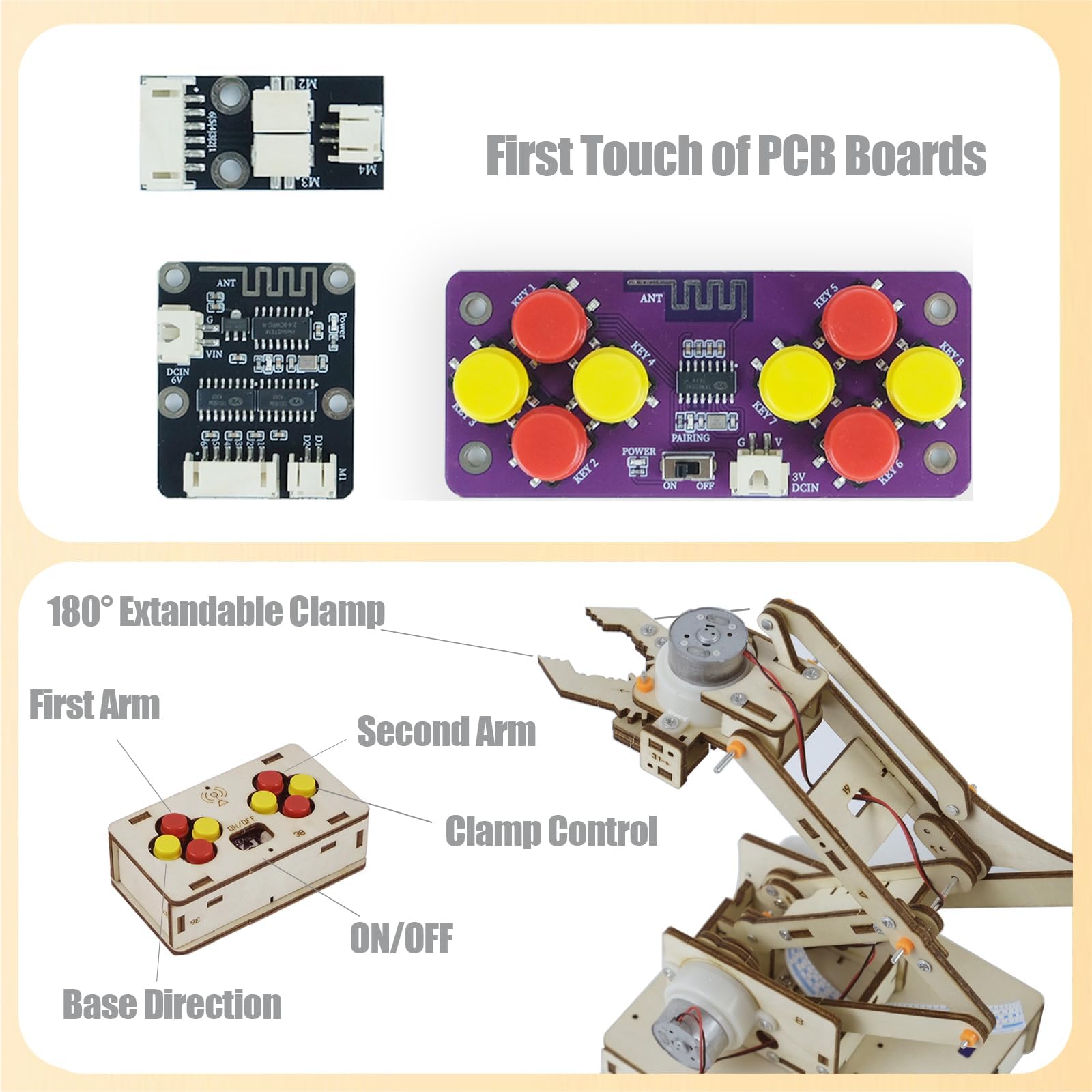 ANNISOKA Robot Arm Kits Robotics for Kids Ages 8-12-14-16 Teens A by ANNISOKA - Angle View 5