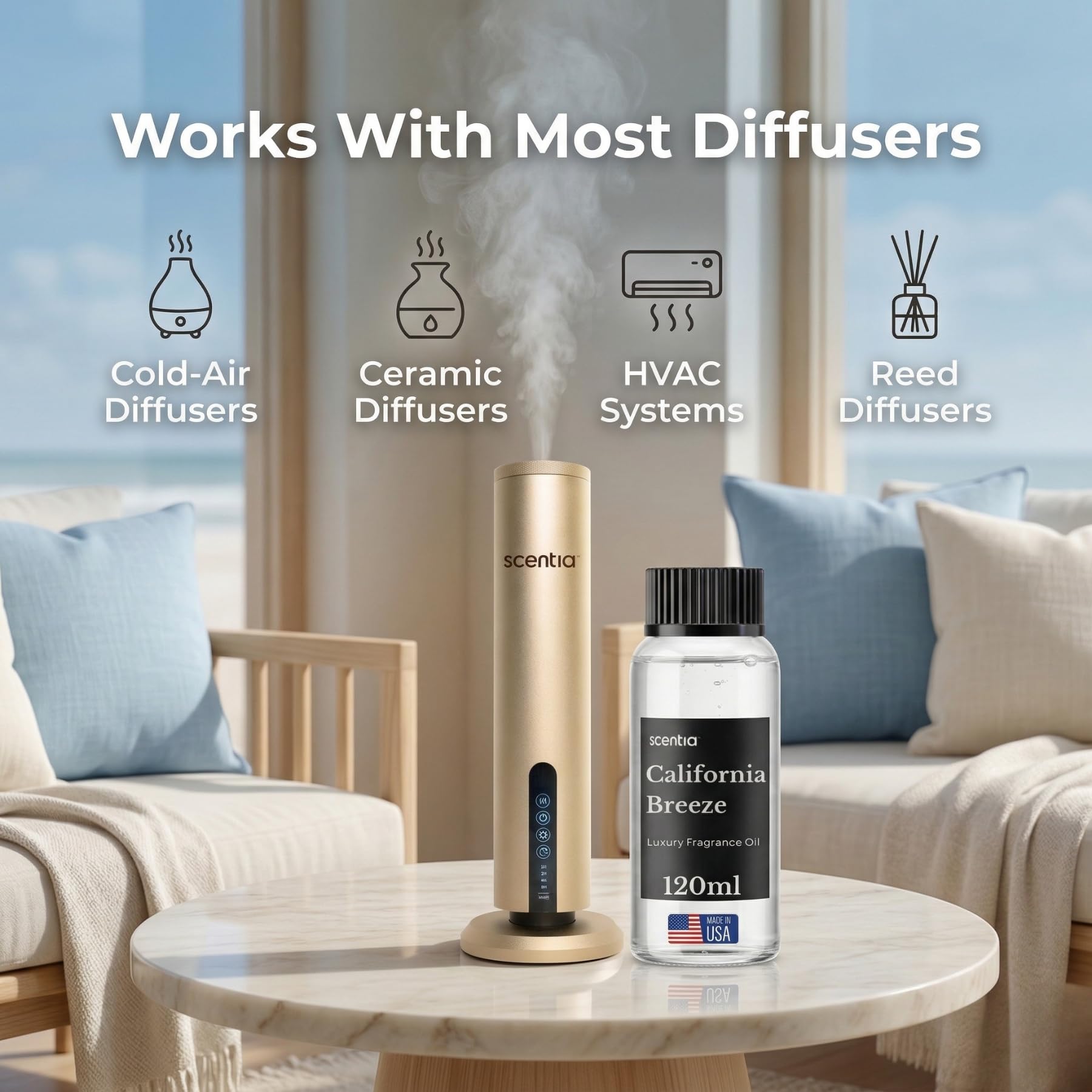 Scentia California Breeze Diffuser Oil Refill 120mL