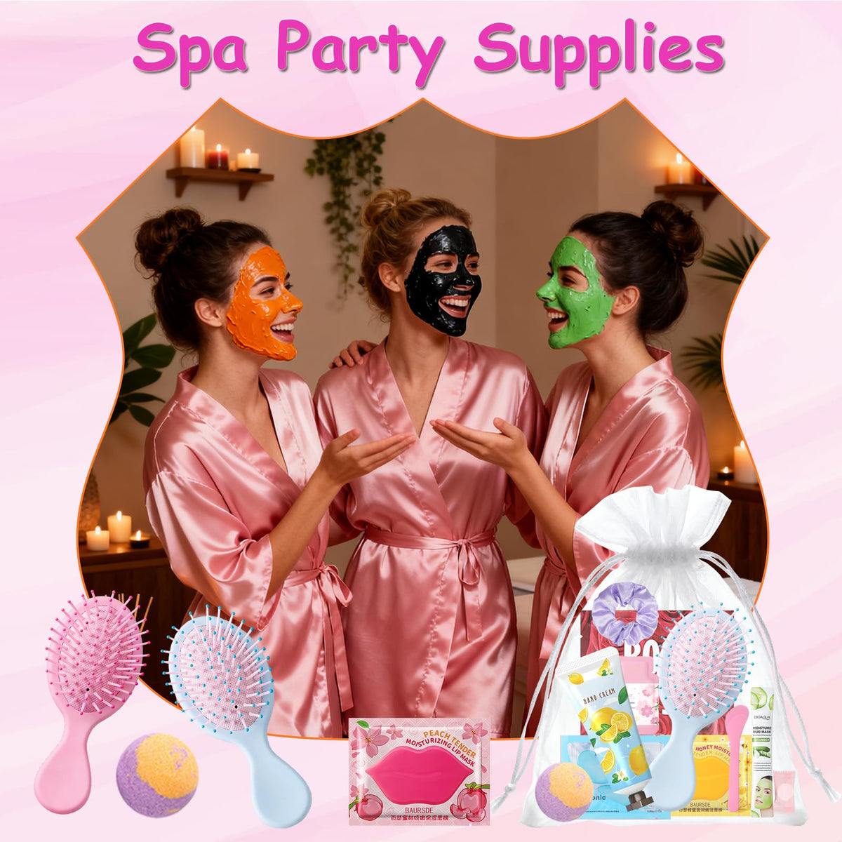 130 PCS Spa Party Supplies for Women Include Face Masks - UYJ, Official Imagery - 7
