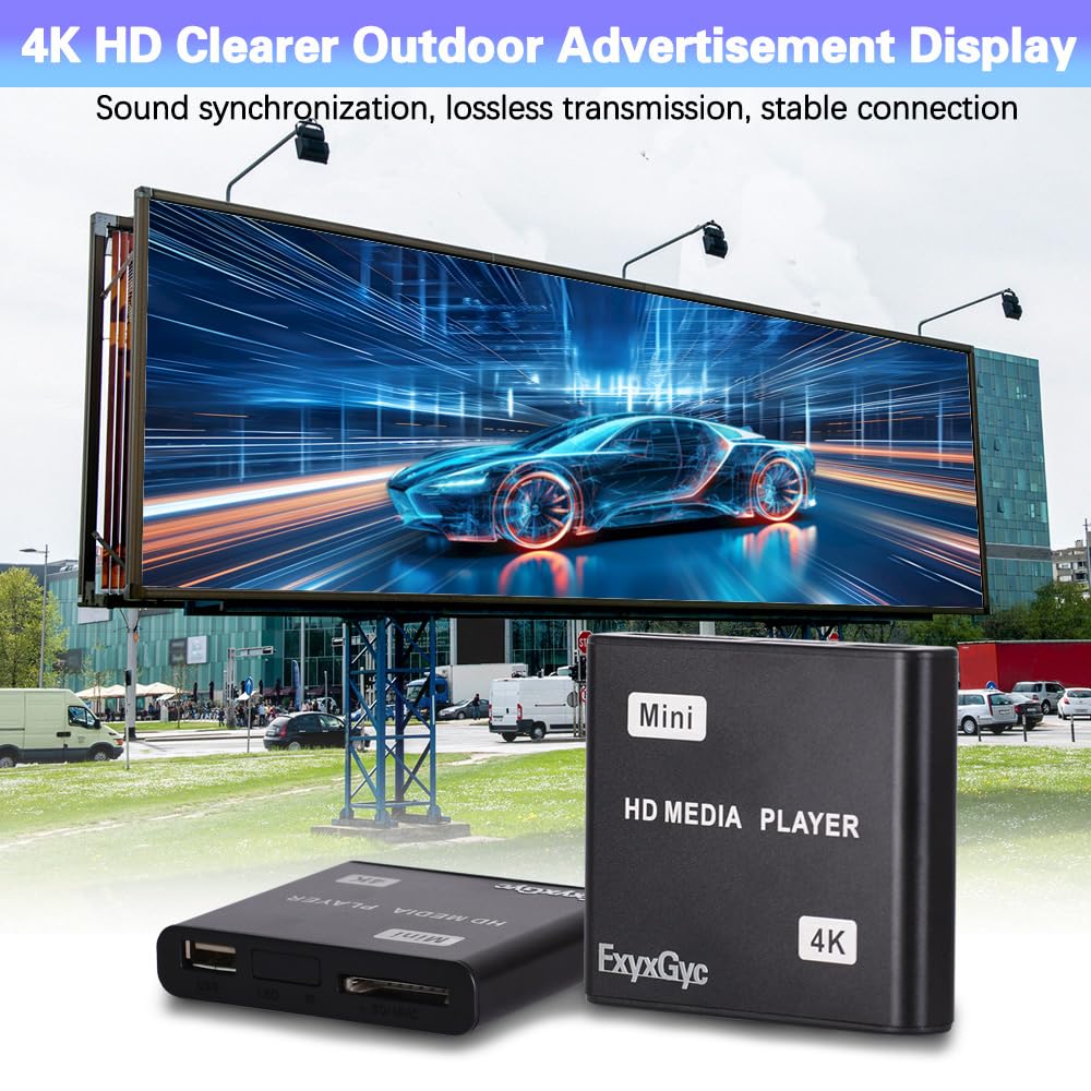 HDMI Media Player 4K Ultra HD Digital Media Player Supports - FxyxGyc Official Imagery - 8