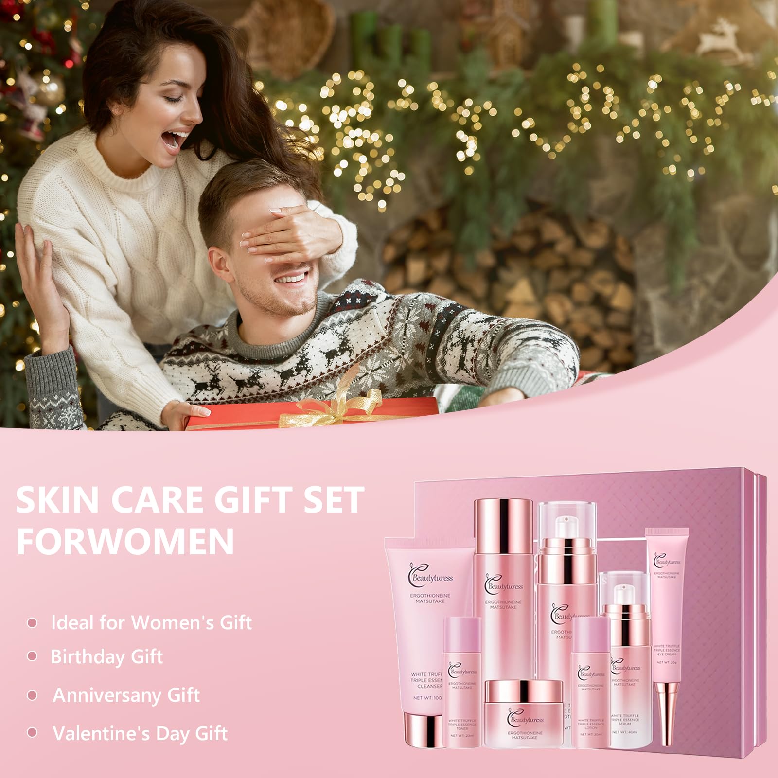 8-Piece Luxury Ergothioneine Skincare Set - BEAUTYTURESS