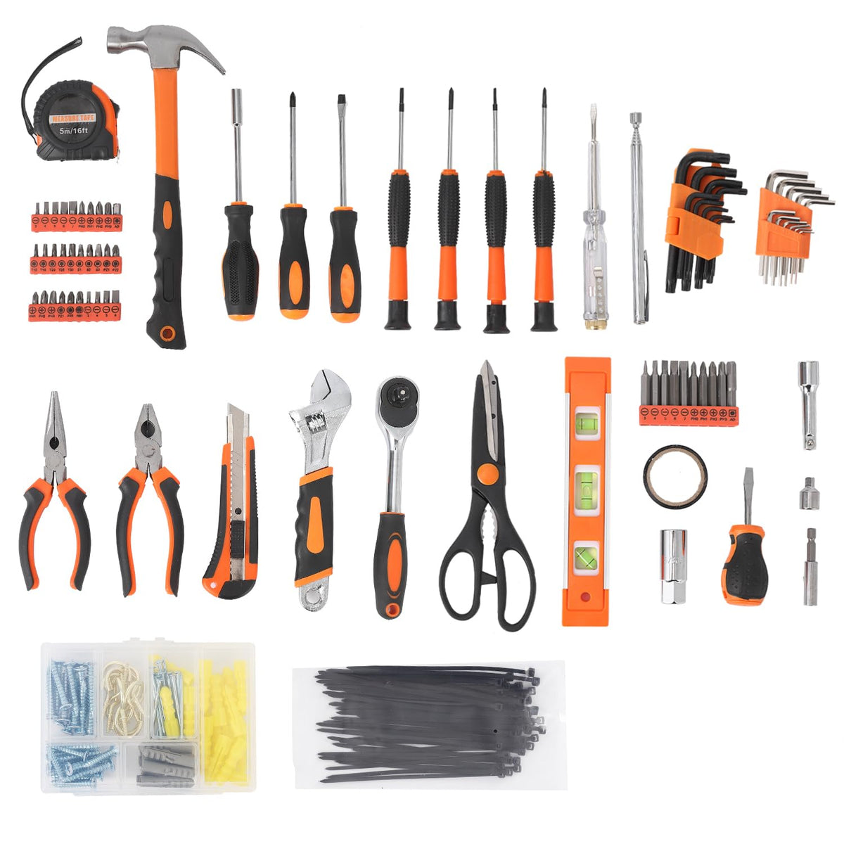 247PCS Tool Set with Case Household Tool Kit with Socket - Festisoul Official Imagery - 7