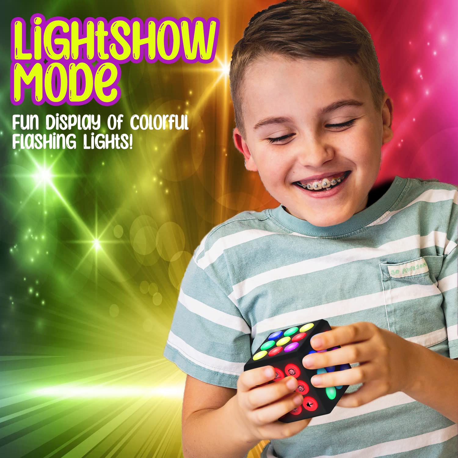 PlayRoute Electronic Brain & Memory Game Cube - Fun Toy Gift Idea - PlayRoute Official Product View 6