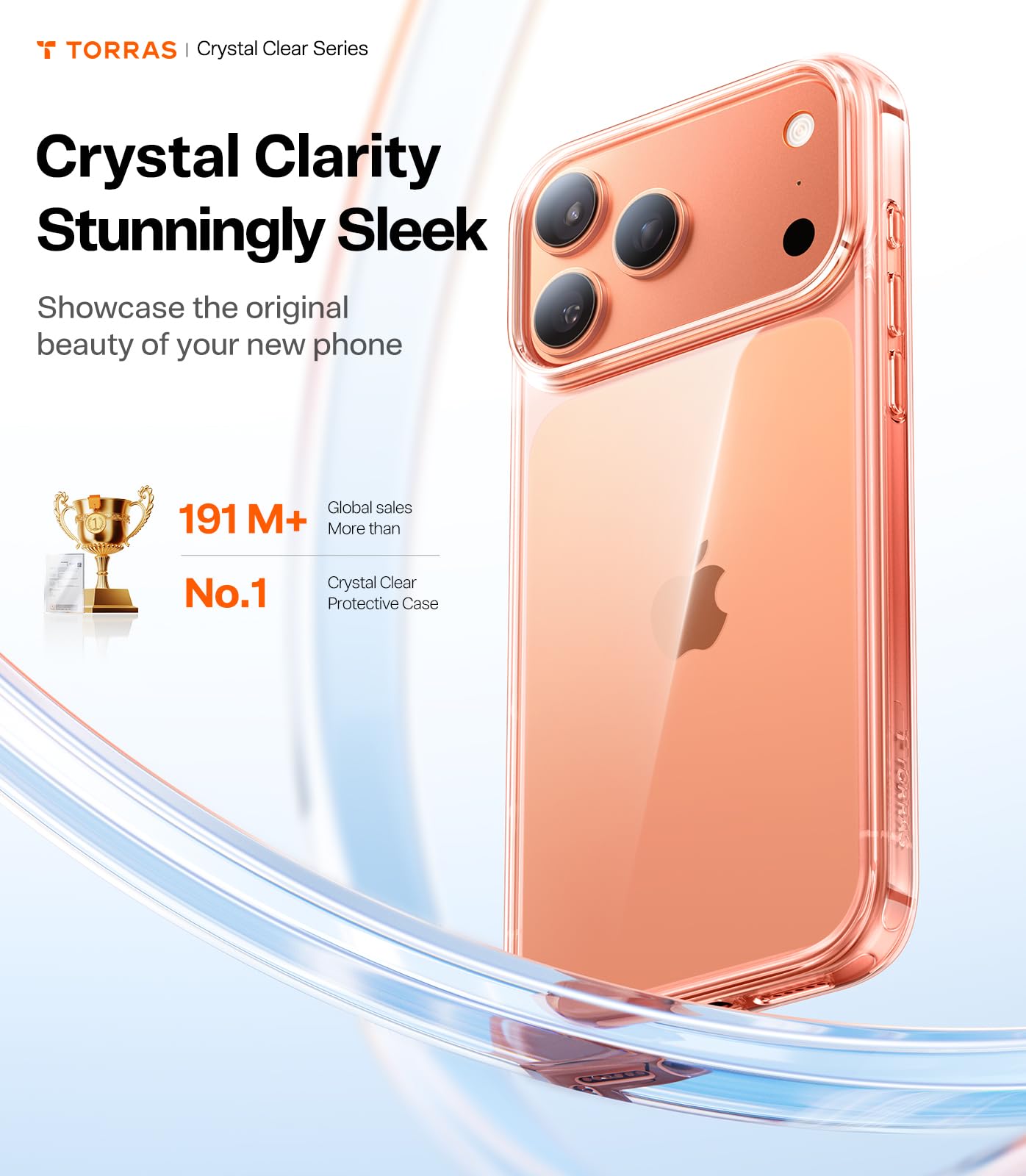 Elefair Tech TORRAS for iPhone 17 Pro Case Crystal Clear, Upgraded Anti - - Elefair Tech Official Product View 2