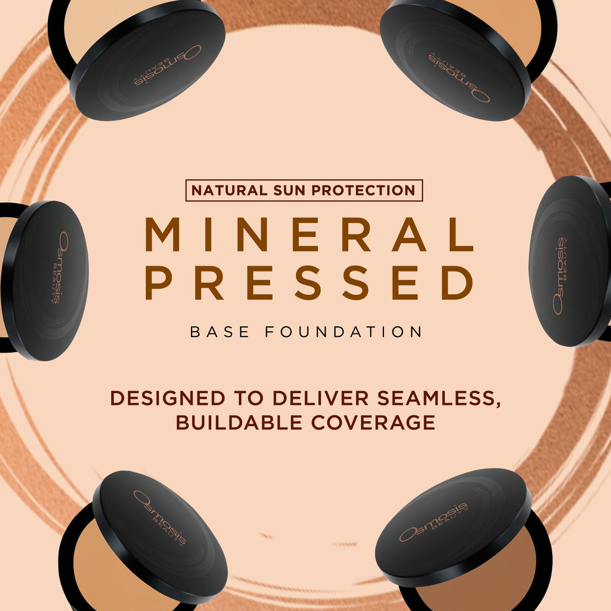 Osmosis Mineral Pressed Base Full Coverage Powder Golden - OSMOSIS Official Imagery - 3