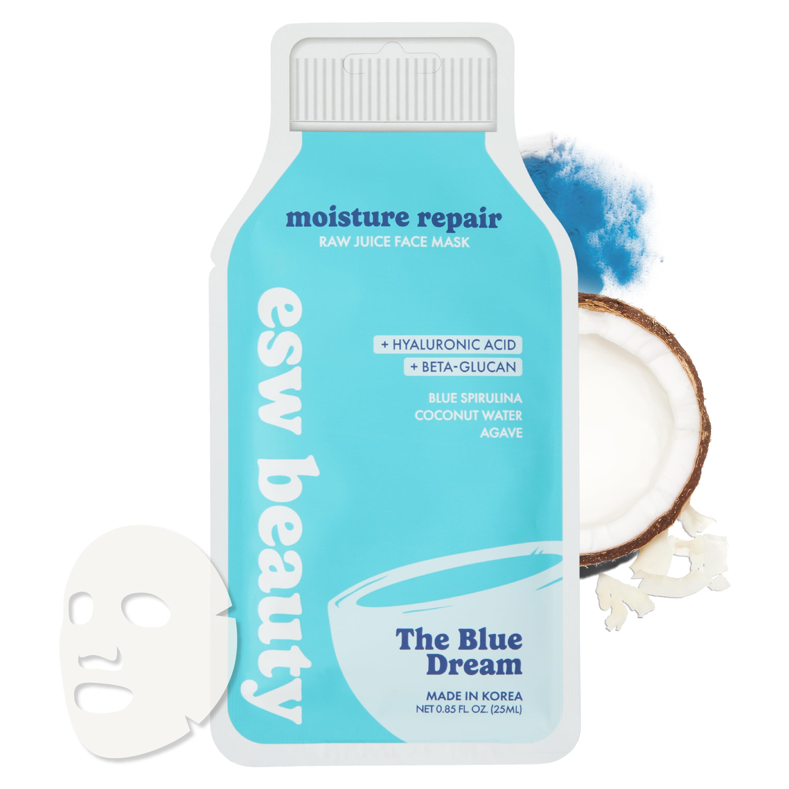 ESW Beauty Pumpkin Spice Oat Milk Face Mask, Korean Skin Care, 1 - ESW Beauty