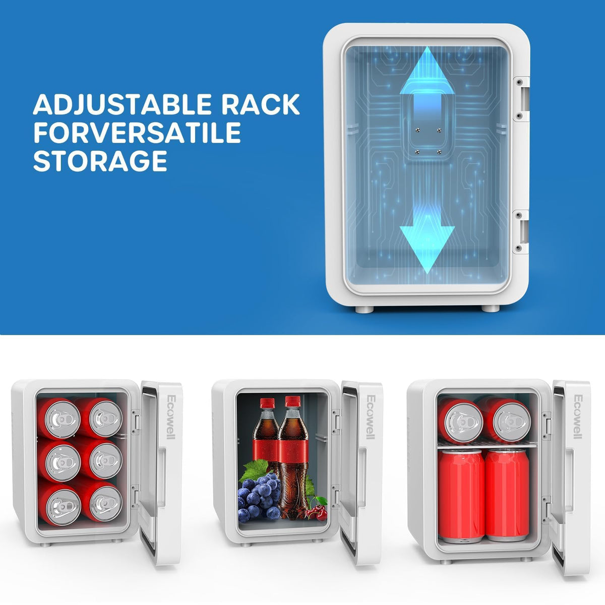 ECOWELL Skin Care Fridge for Cosmetic Mini Skincare Fridge - ECOWELL Official Imagery - 8
