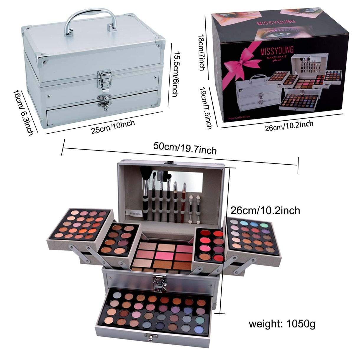 All in One Make up Box Set Multi purpose Cosmetic Storage - JasCherry Official Imagery - 5