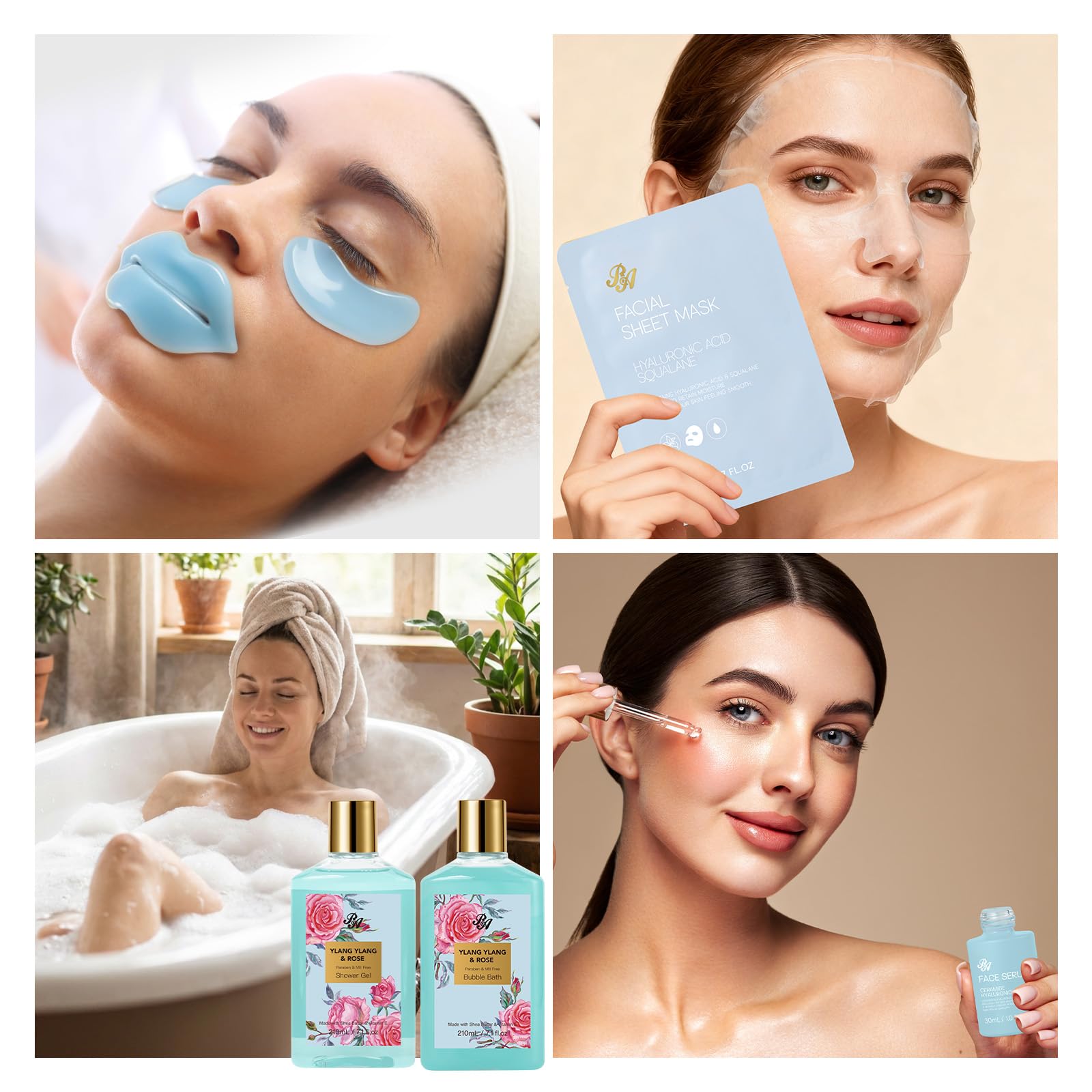 25 Pcs Mother s Day Gift Bath Body Gift Basket Set for Women - RA ROSA ACCA Official Imagery - 6