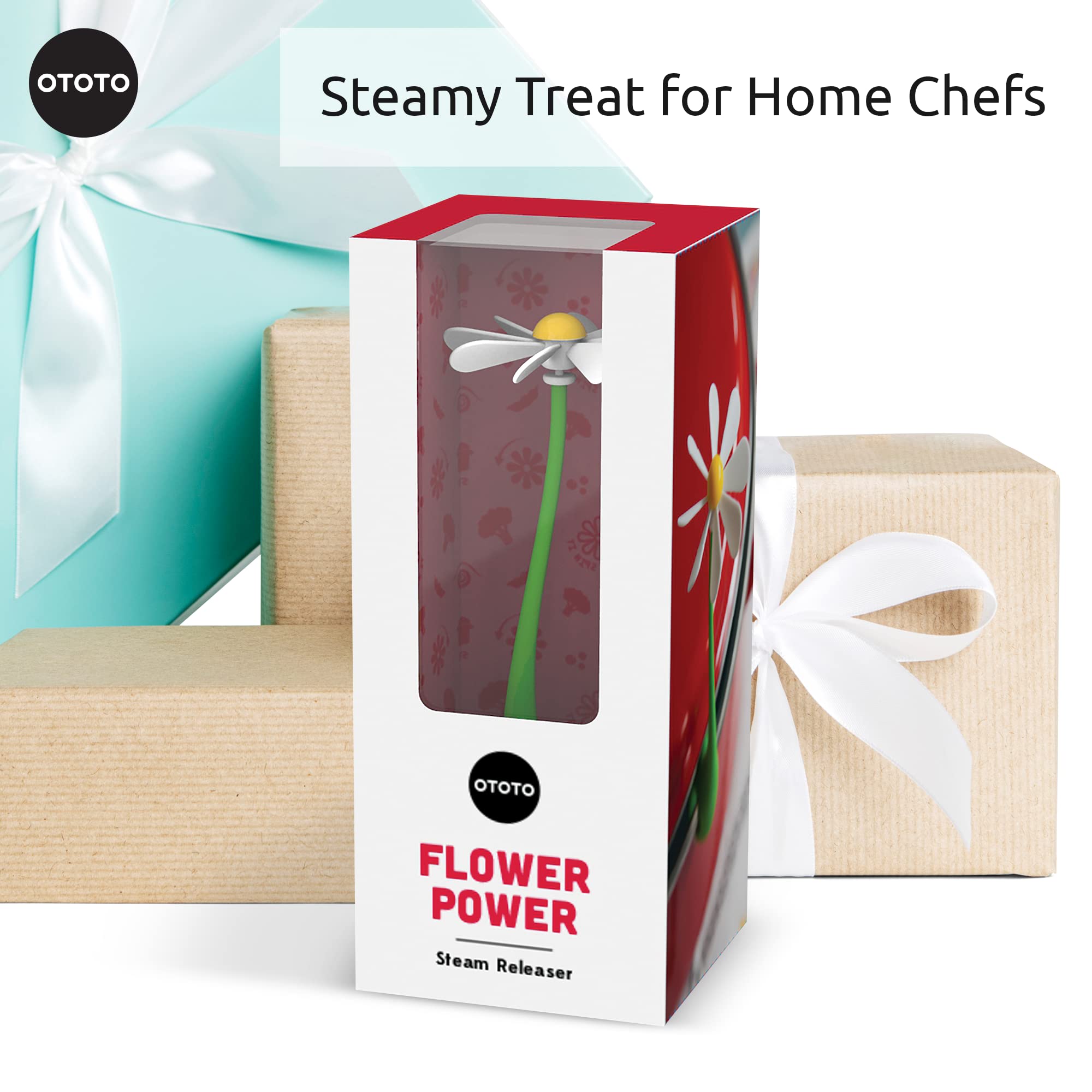 OTOTO New Flower Power Steam Releaser - Fun Kitchen Gadgets - Spinning - View 7