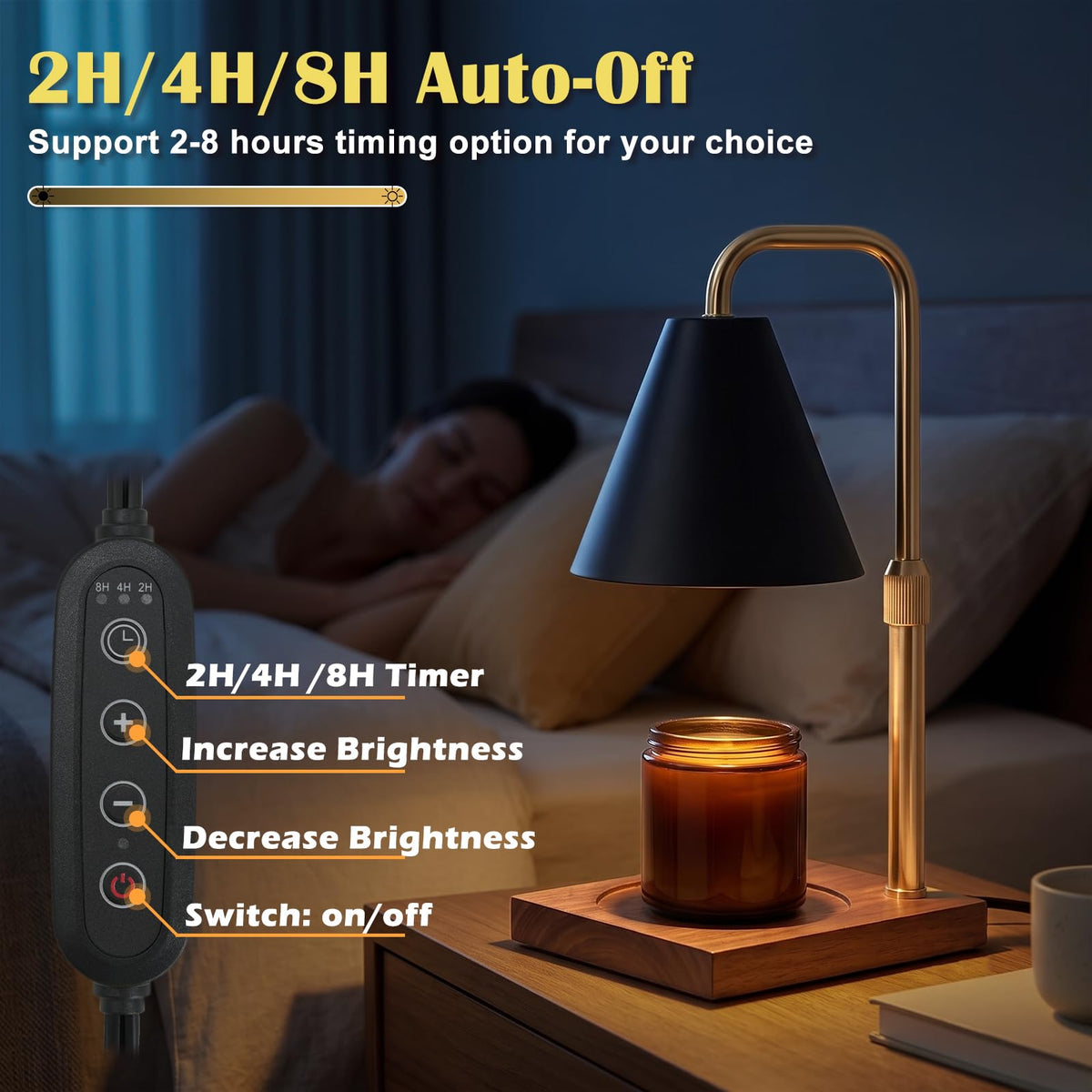 Candle Warmer Lamp with Timer Birthday Gifts for Women - BJFFN Official Imagery - 4