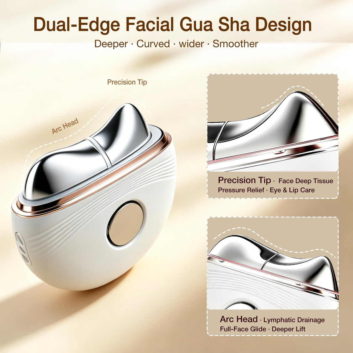 Red Light Electric Gua Sha Facial Neck Sculpting Tools with - Topealk Official Imagery - 7