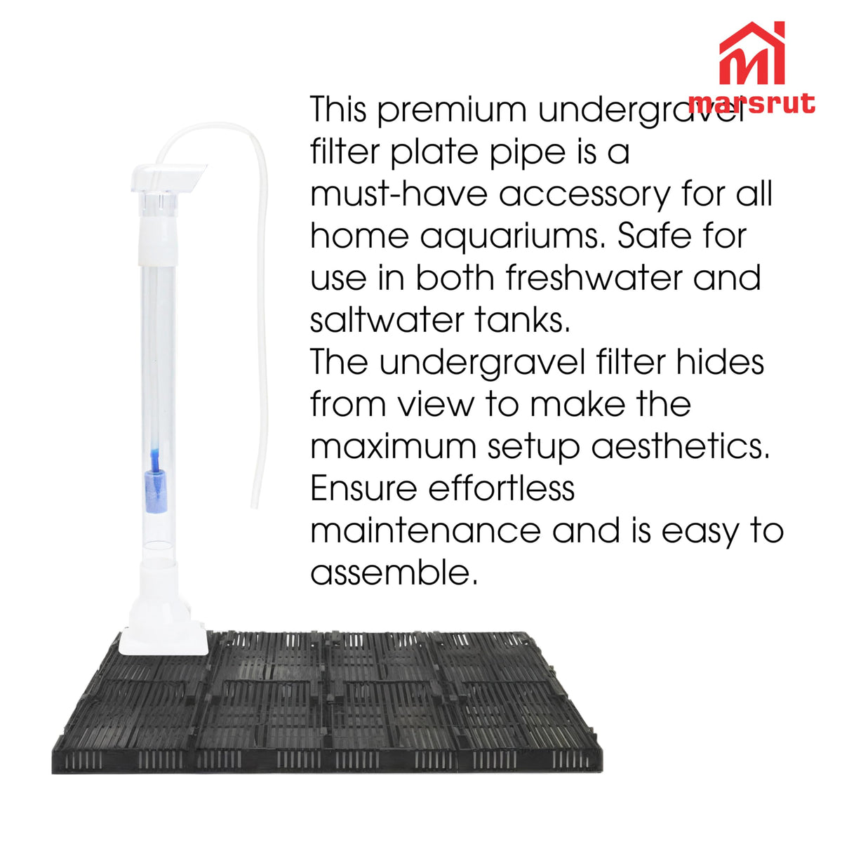 Marsrut 5pcs Under Gravel Filter Aquarium Uplift Tube - Marsrut Official Imagery - 7