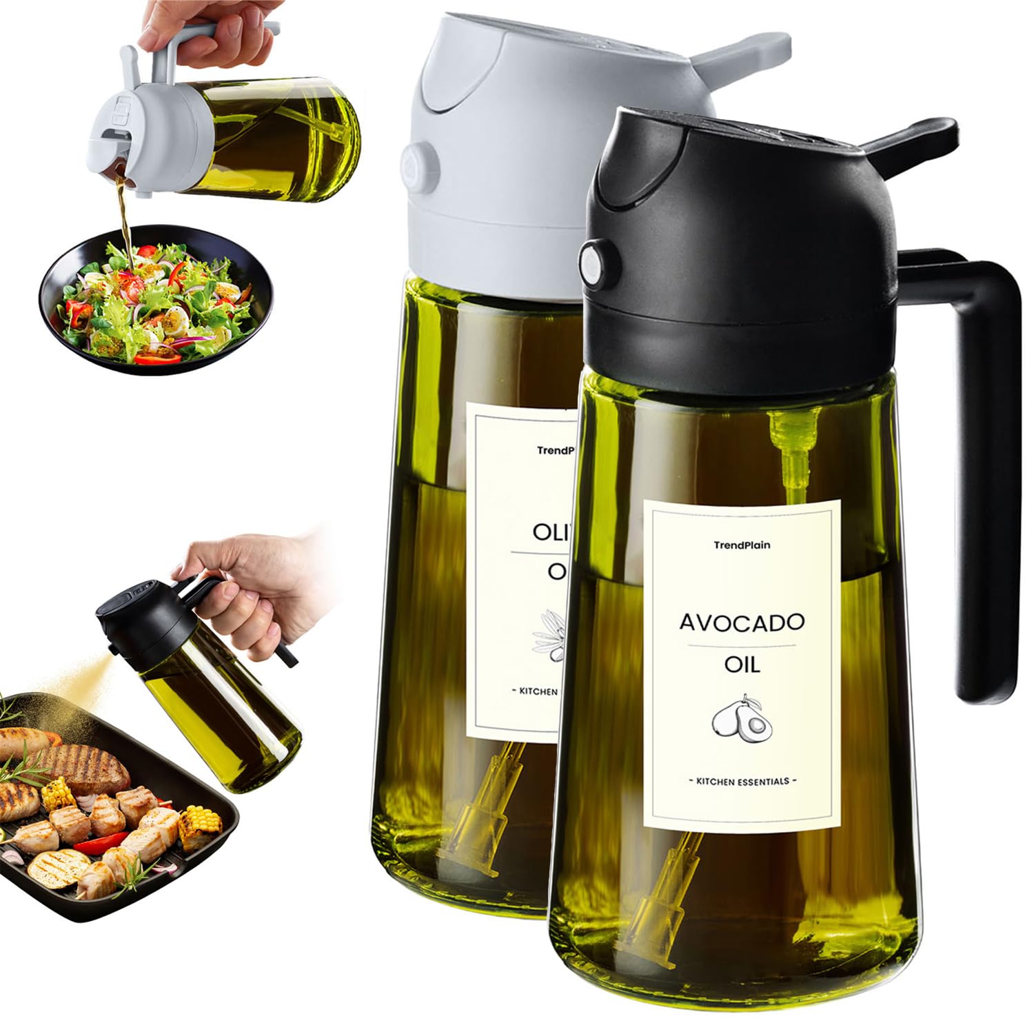 TrendPlain - Original 16oz/470ml Olive Oil Dispenser Bottle for Kitche - View 10