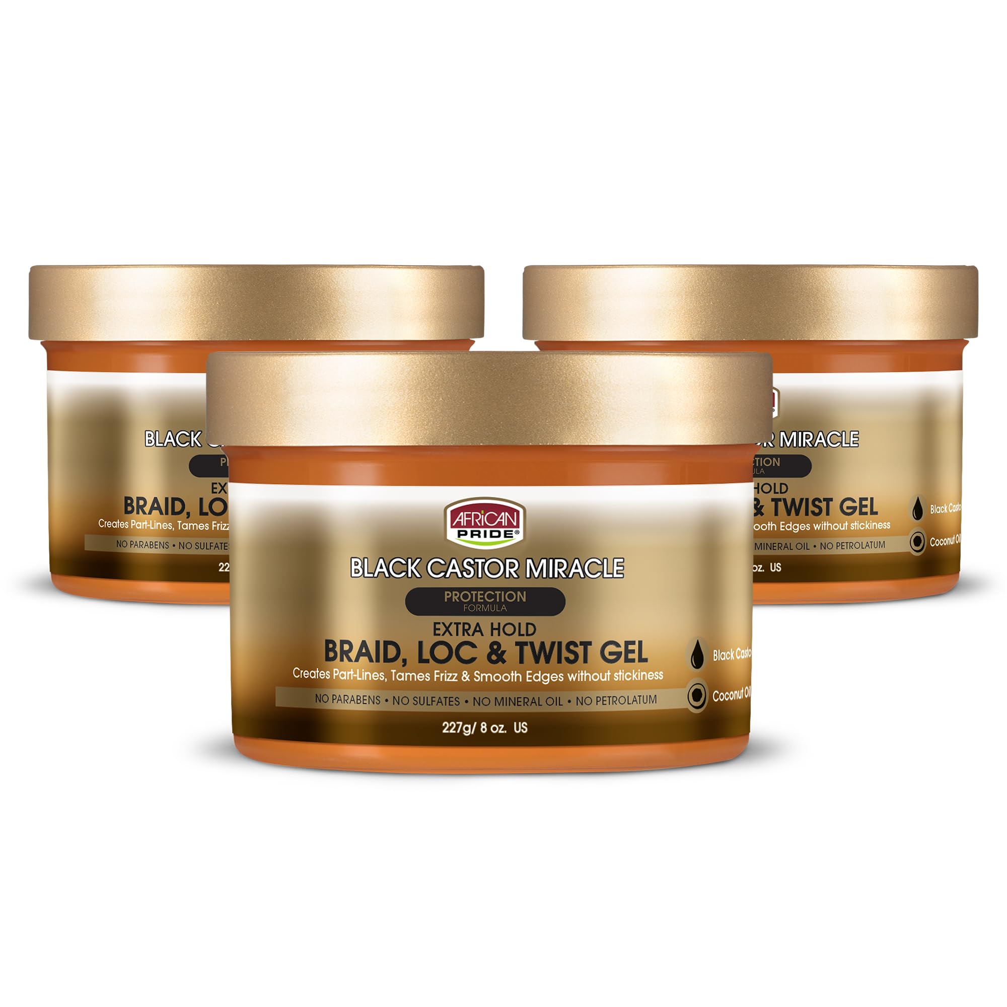 African Pride Black Castor Miracle Braid, Loc & Twist Gel - African Pride Official Product View 10