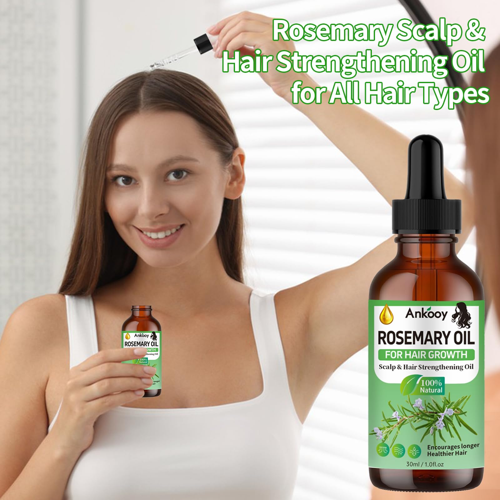 ANKOOY Rosemary Oil for Hair Growth,Rosemary Hair Growth Oil,Strengthening Oil - ANKOOY Official Product View 7