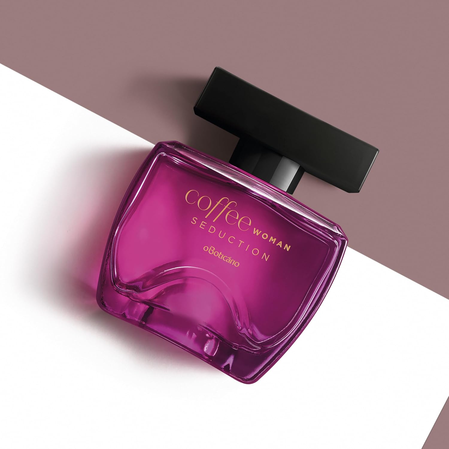 O Boticario Coffee Woman Seduction Eau de Toilette bottle, long-lasting perfume for women with a sleek design and rich fragrance.