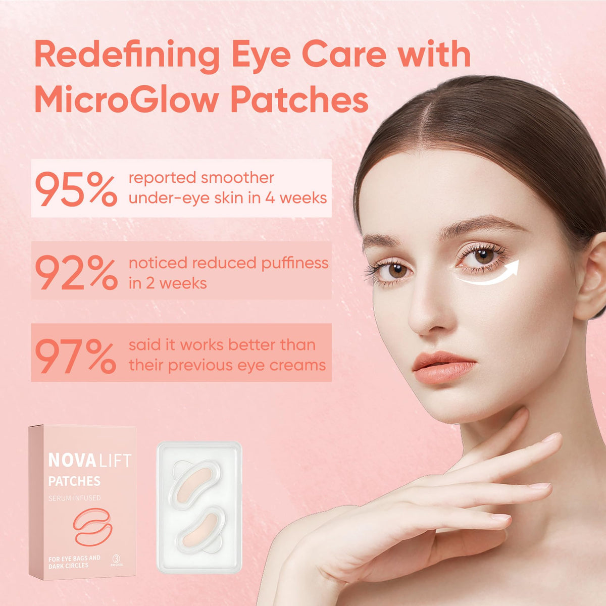 Eye Patches Under Eye Smile Line Patches - NOVALIFT Official Product Imagery - 6