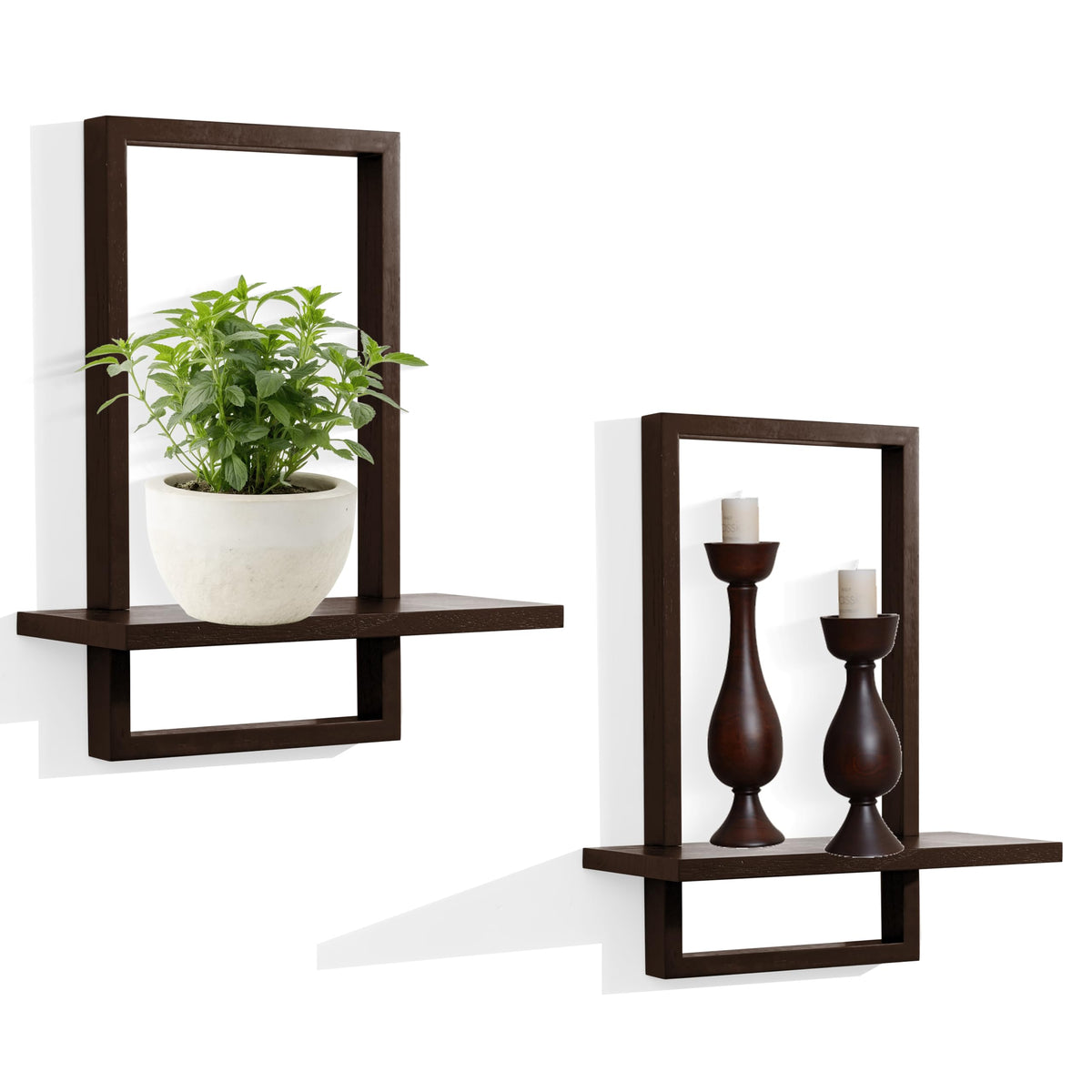 Floating Shelves for Wall Decorative Wall Shelves Plants - PHOENANCEE Official Imagery - 1
