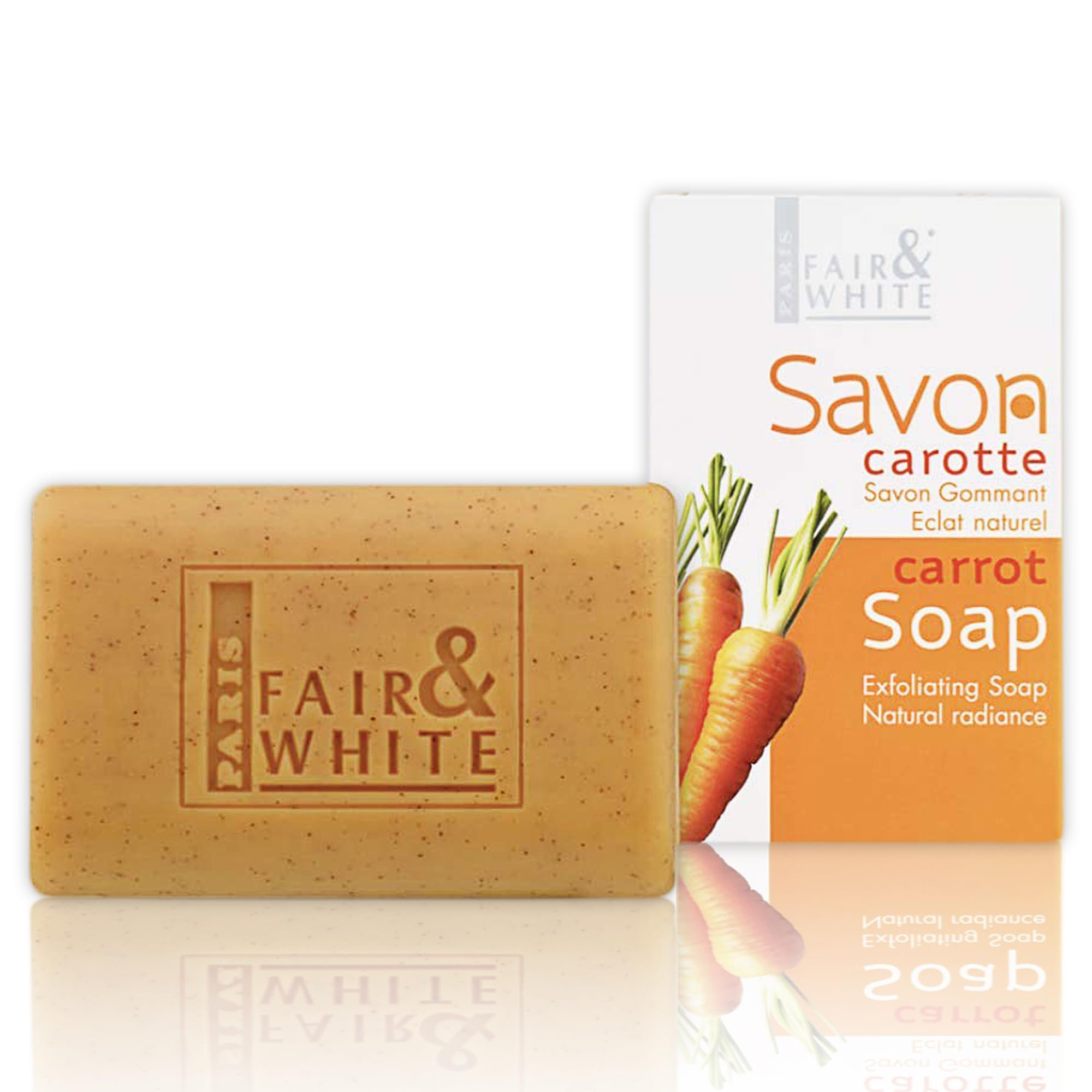 FAIR & WHITE Original Exfoliating Soap - Repairing & Nourishing & 200g with Car - FAIR & WHITE Official Product View 2