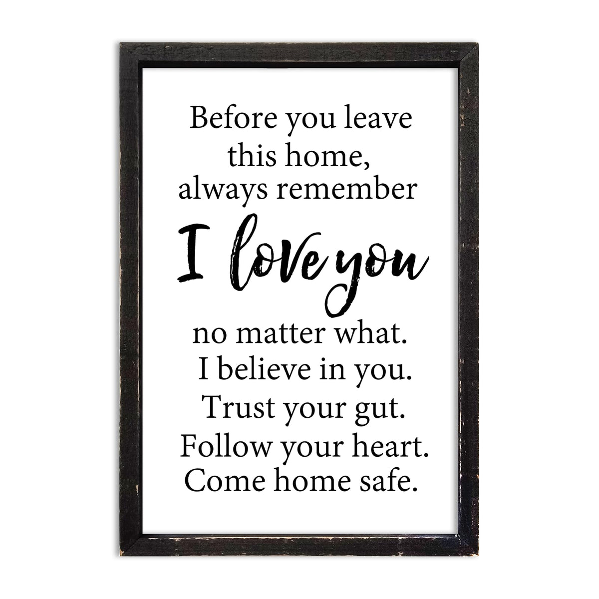 comurdyo Before You Leave This Home Sign Wall Art Decor - comurdyo Official Imagery - 1