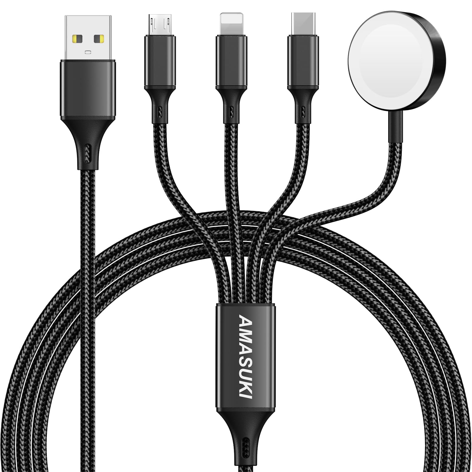 Amasuki 2Pack Multi Charging Cable for Apple Watch Charger 4 in 1 by Amasuki - Angle View 10