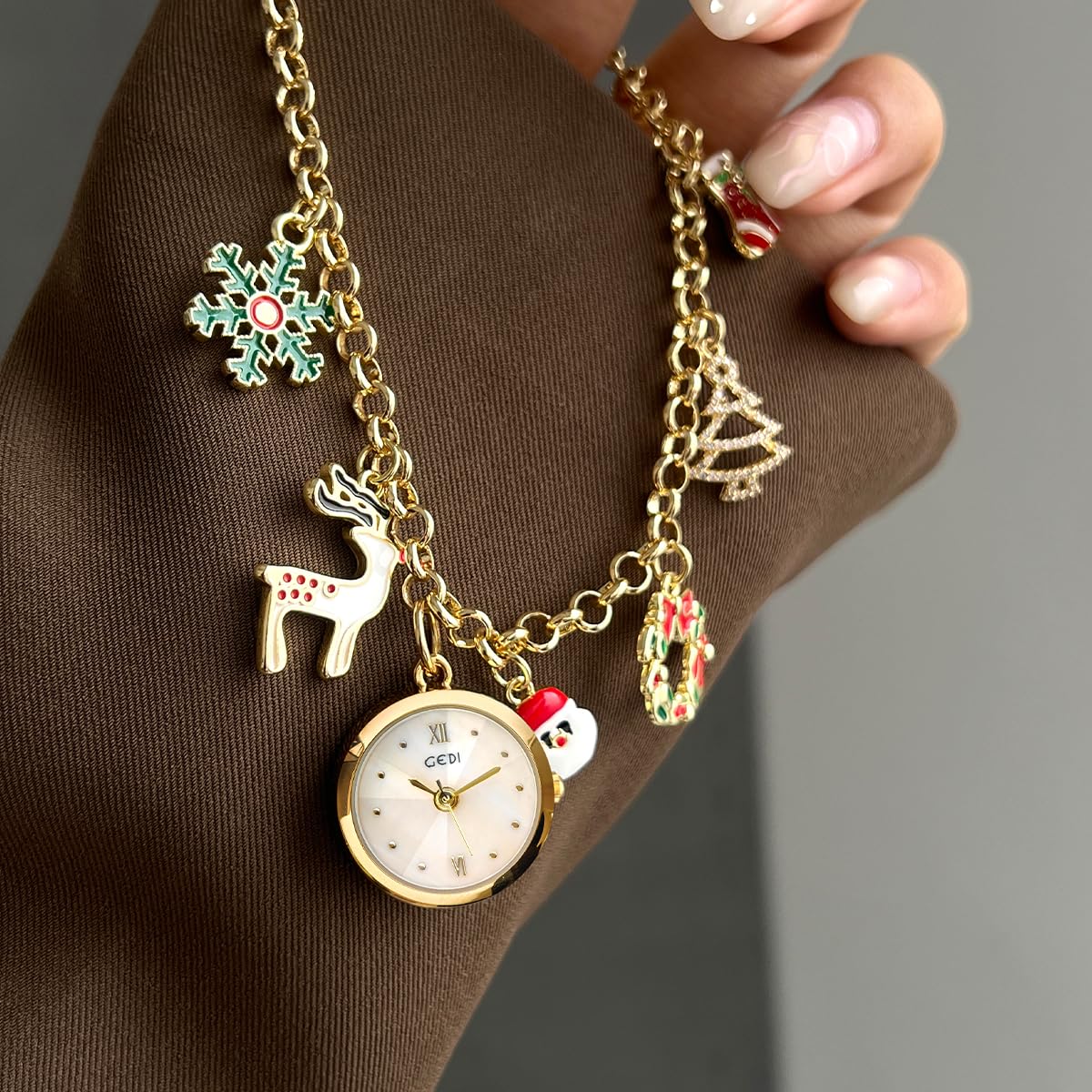 Gosasa Fashion Dainty Women s Charm Bracelet Watch Christmas - Gosasa Official Imagery - 7