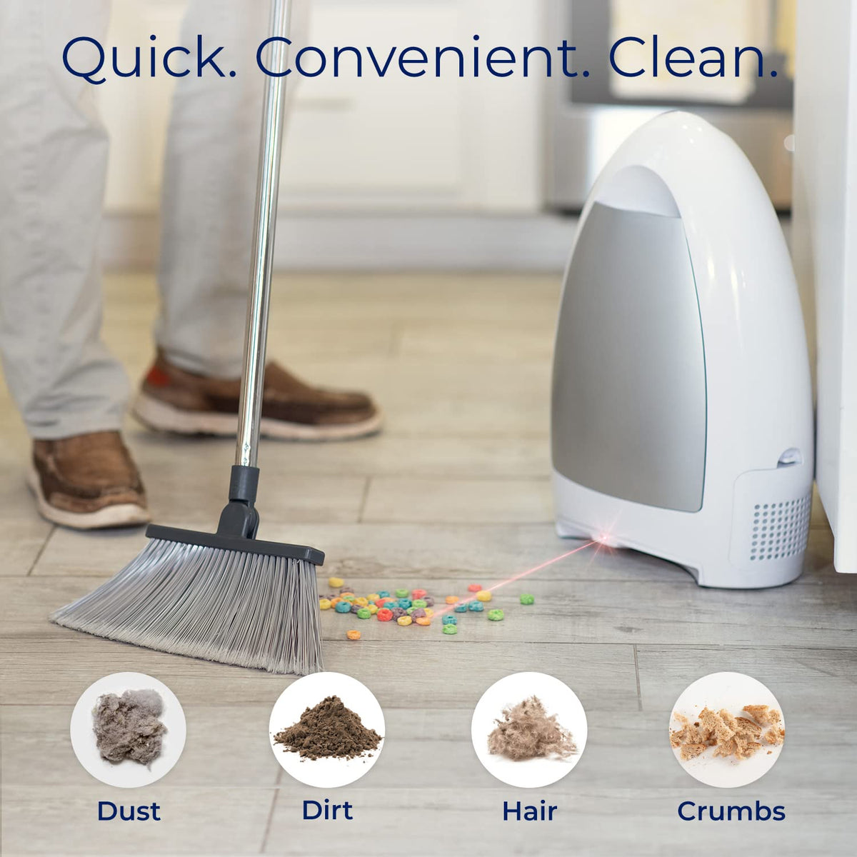 EyeVac Home Touchless Vacuum Automatic Dustpan - EYE-VAC Official Imagery - 3