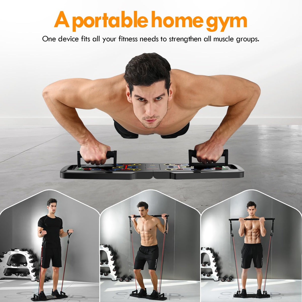 MQRW Push Up Board Home Gym Portable Exercise Equipment - MQRW Official Imagery - 7