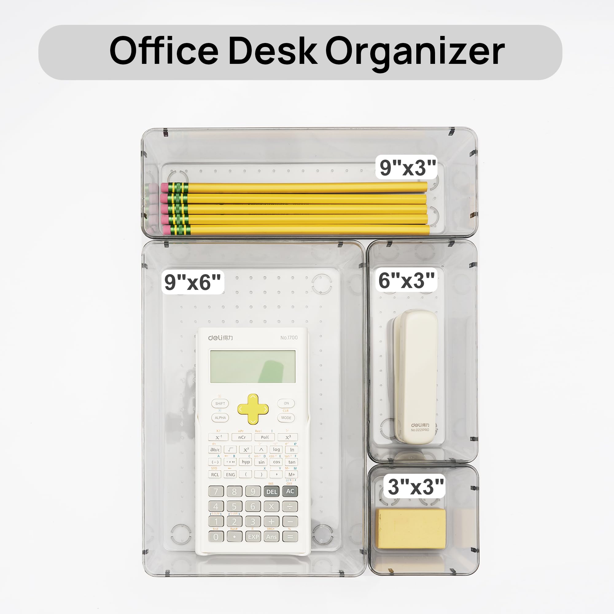 Vtopmart 25 Pack Plastic Drawer Organizers with Non-slip Rubber P by Vtopmart - Angle View 6