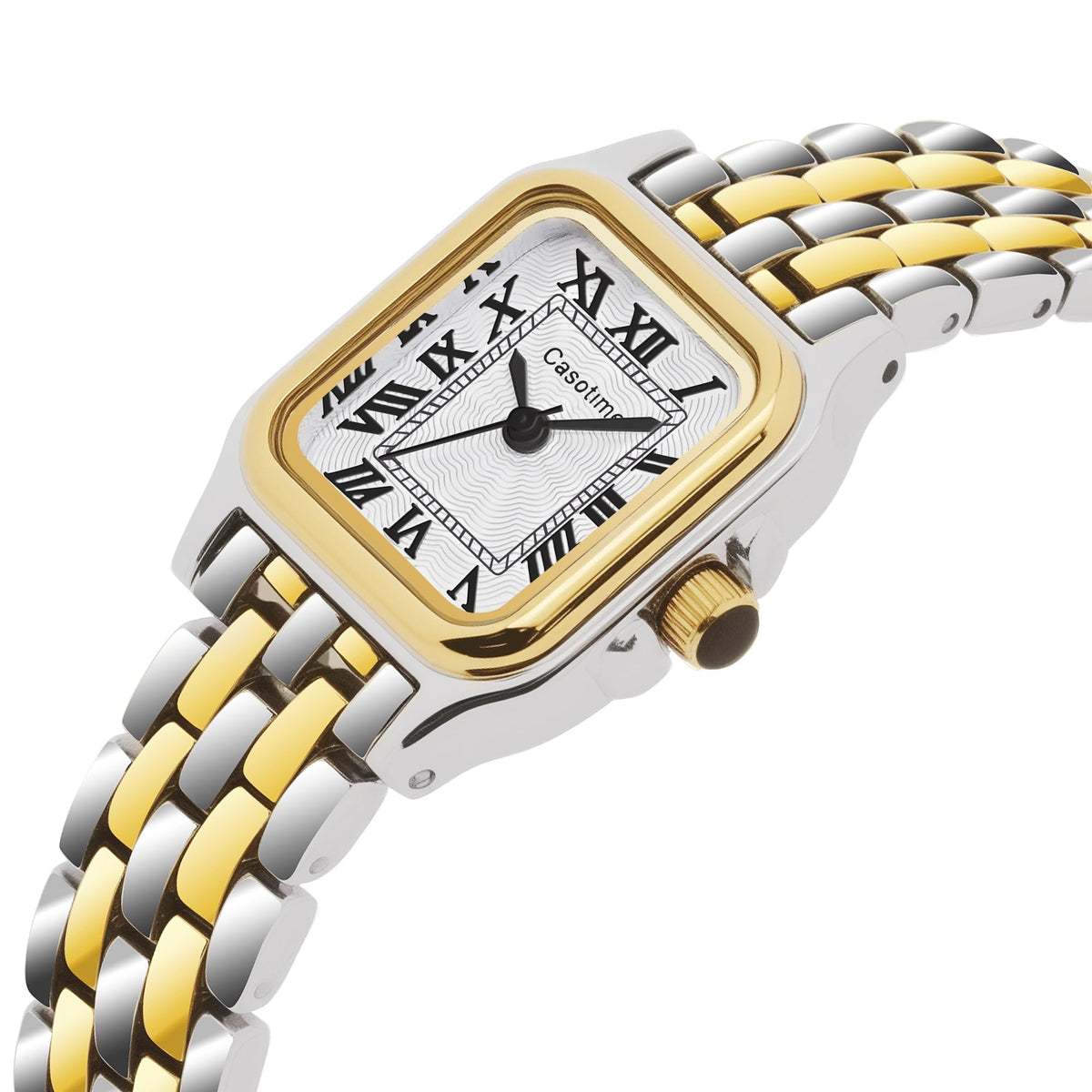 Gold Watches for Women Vintage Rectangular Dainty Jewelry - Casotime Official Imagery - 3