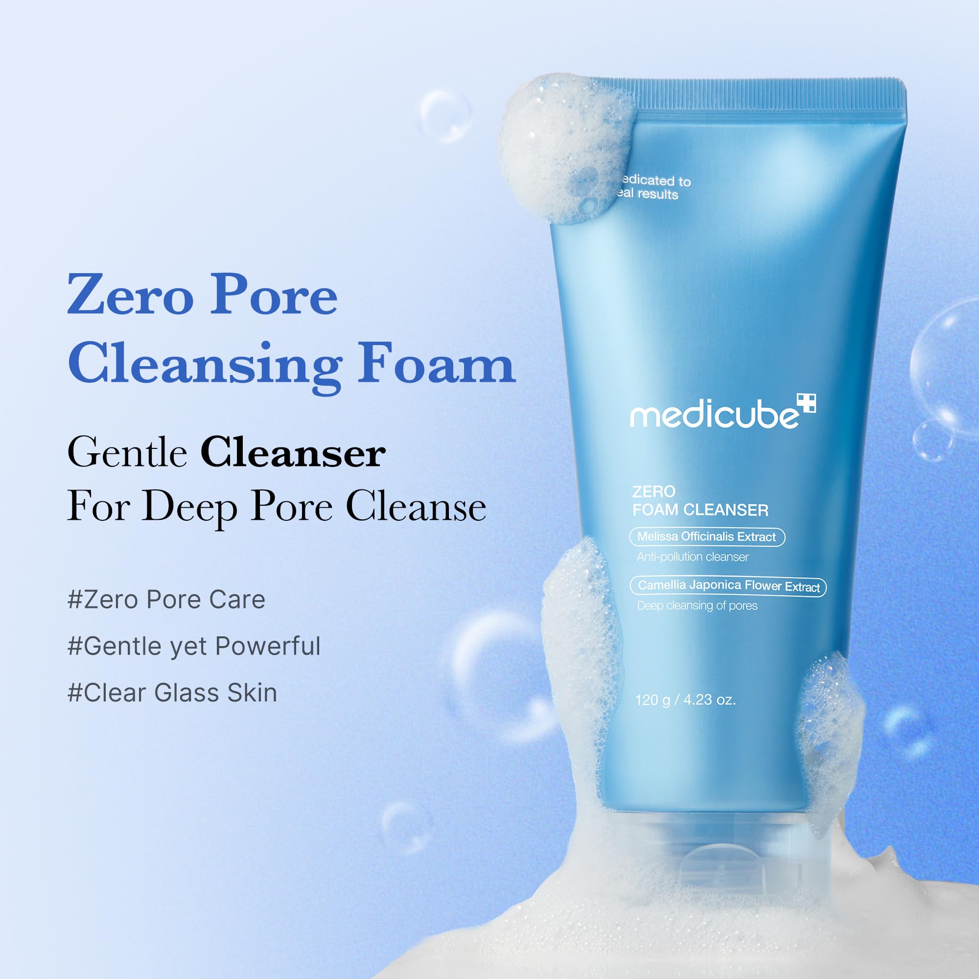 medicube Facial Cleanser Zero Foam Cleanser for Pore Excess - medicube Official Product Imagery - 3