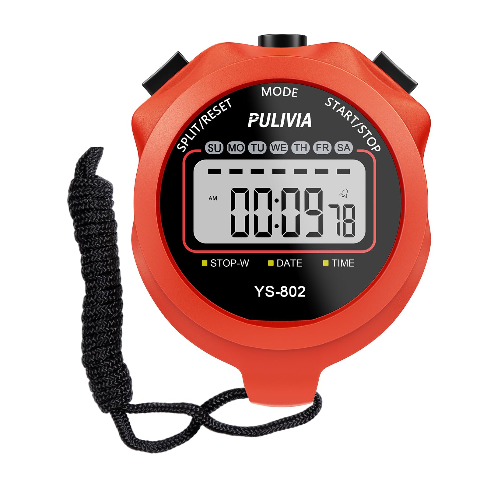 PULIVIA Stopwatch Timer, Digital Stop-Watch for Sports, Yellow - View 8